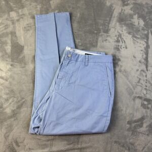 Bonobos Pants Mens 35x30 Blue Athletic Fit Stretch Chinos Golf Link Button NEW